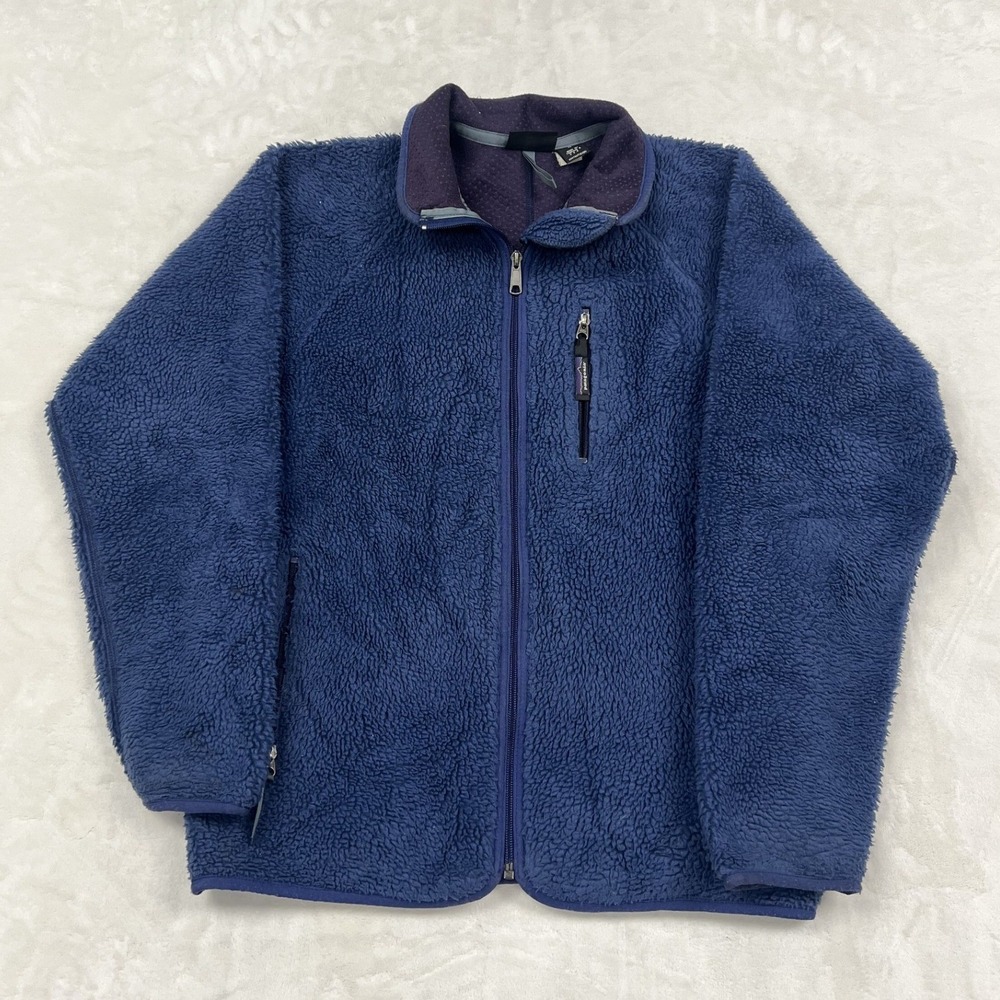 Patagonia Retro-X Fleece Jacket Mens Medium Blue Full Zip Sherpa 23055